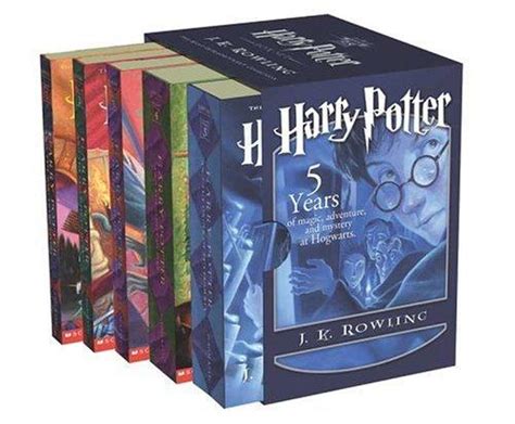 Harry Potter Paperback Boxed Set Books 1 5 By J K Rowling Open
