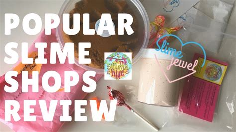 Popular Slime Shops Review Slmejewel And Theslimehive Youtube