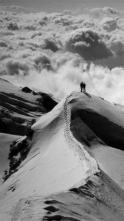 Nature Black And White Mountain Wallpaper For Iphone 11