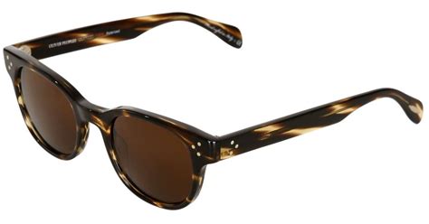 Oliver Peoples Afton Sun Square Acetate Sunglasses In Brown For Men Lyst