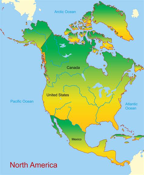 Show North America Map