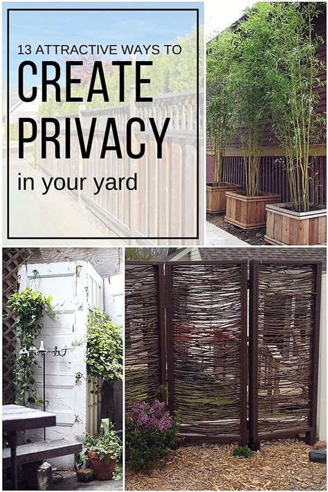 13 Attractive Ways To Create Privacy In Your Yard Privacy Landscaping