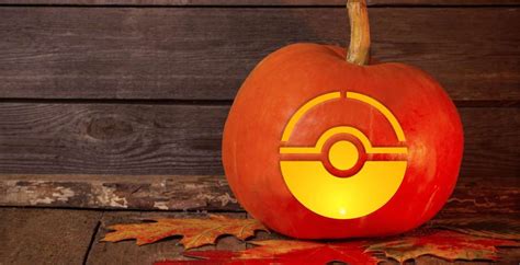 Pokemon Ball Pumpkin Carving