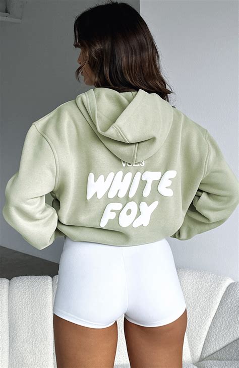 Offstage Hoodie Moss White Fox Boutique