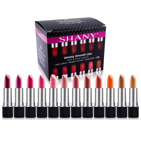buy shany slick and shine lipstick set 12 matte color long lasting and moisturizing lip colors
