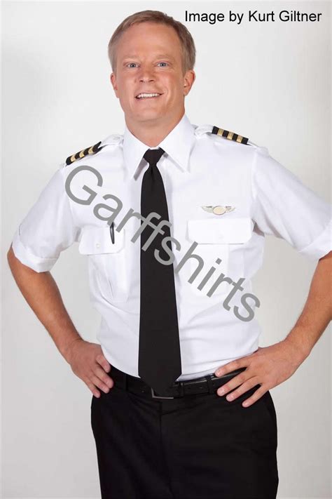 Pilot Shirts Mens Van Heusen Short Sleeve Pilot Uniform Shirts W