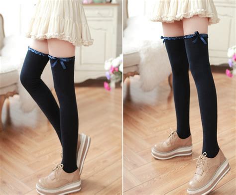 Kawaii Bowknot Shaped Uniform Stockings · Asian Cute Kawaii Clothing · Online Store Powered By