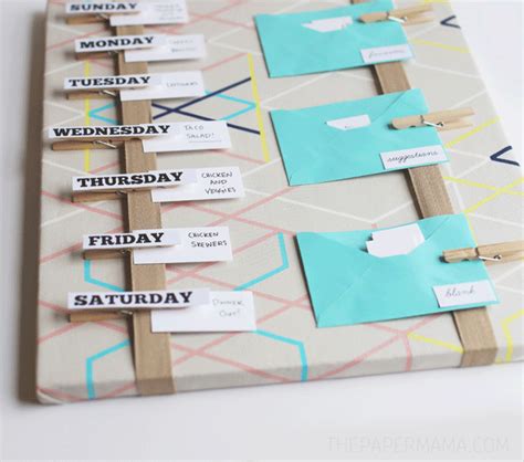 Meal Plan Board Diy With Free Printables
