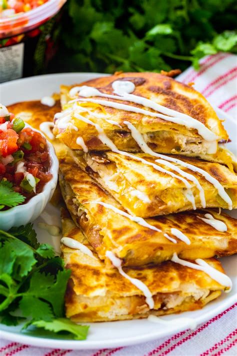 Chicken Bacon And Ranch Quesadillas Spicy Southern Kitchen