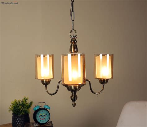 Buy Kindred Antique Brass Aluminium Chandeliers Lights Without Bulb