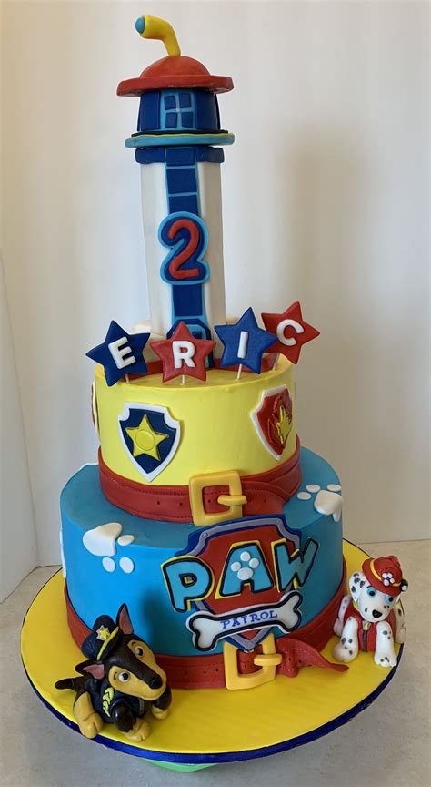 Paw Patrol Look Out Tower Cake Baked By Mb Paw Patrol Cake Cake Paw