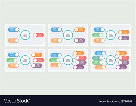 Business Infographics Organization Charts With 3 Vector Image
