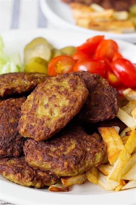 Both were delicious and came with fresh veggies, sauces, and sticky. Kotlet is Persian meat patties pan fried in oil and served with French fries. | Recipes, Food ...