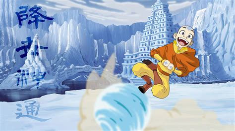 Avatar The Last Airbender Aang Flying High On Snow Hd Anime Wallpapers