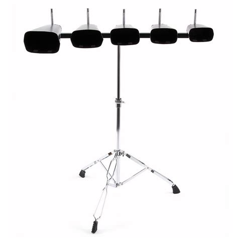 Cowbell Set With Stand By Gear4music Gear4music
