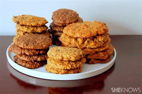 In a large bowl, beat 1/2 cup butter, brown sugar, and white sugar until light and fluffy; Grab a cookie to go! | Breakfast cookies healthy, Homemade ...