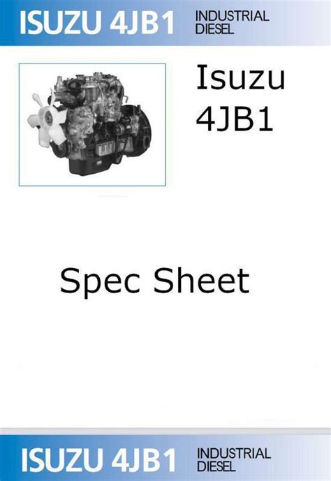 Isuzu 4j Engine Specs Bolt Torques Manuals