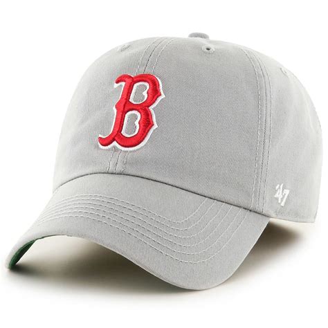 Boston Red Sox Mens 47 Franchise Fitted Hat Grey Bobs Stores