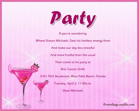 Birthday Party Invite Wording Adults Birthdaybuzz