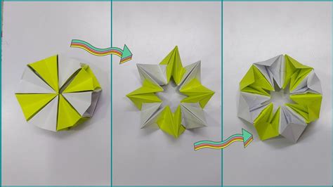 Origami Infinite Rotating Flexagon Crafts Mania Youtube