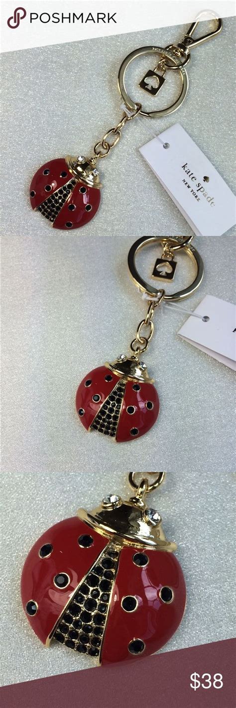 We are all the heroines of our own stories. NWT Kate Spade ladybug keychain. | Keychain, Kate spade accessories, Gold tone metal