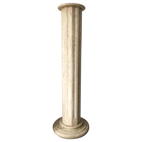 Stylish And Classical Design Italian Travertine Marble Column