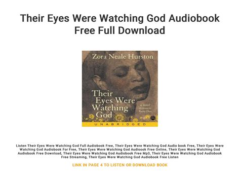 Their Eyes Were Watching God Audiobook Free Full Download By