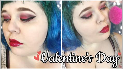 Valentines Day Glam Smokey Eyes And Red Lips Makeup Tutorial Youtube