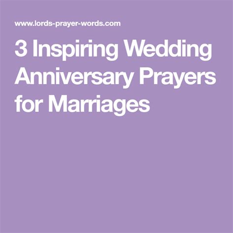 3 Inspiring Wedding Anniversary Prayers For Marriages Wedding