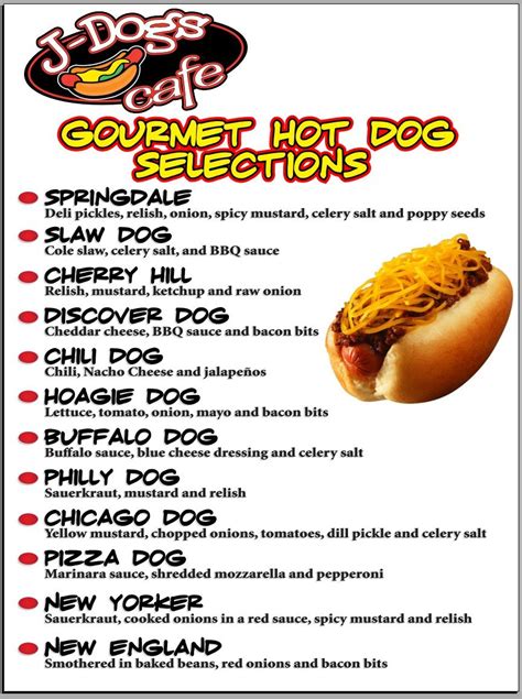 Hot Dog Cart Menu Template