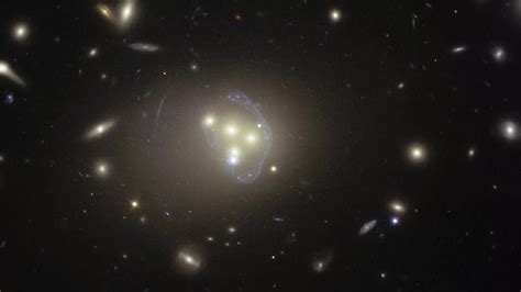 Hubble View Of The Galaxy Cluster Abell 3827 Youtube