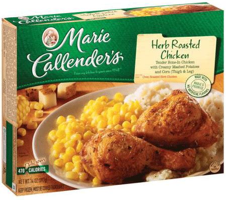 Roasted chicken marie callender's frozen dinners / marie callender's | conagra foodservice : $1.51 (Reg $2.54) Marie Callender's Single Serve Meal at ...