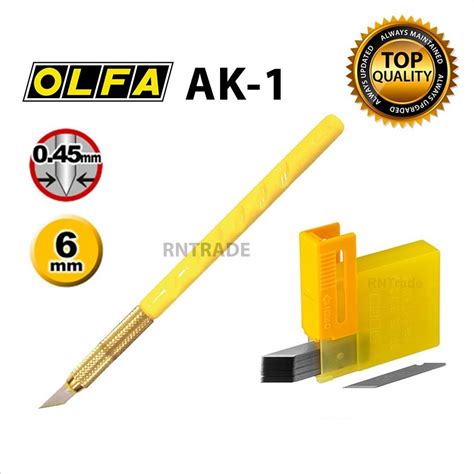 Olfa Ak 1 Art Cutter Hobby Precision Knife Set Pen With 25pcs Spare