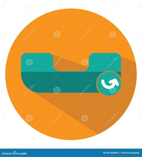 Outgoing Call Icon Vector Illustration 261068086