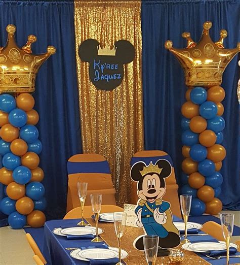 Royal Mickey Mouse Head 2ft Customizable Cutouts Party Decor Prop