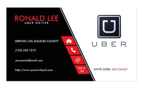A wide choice of paper, size & style options. Free Uber Business Card Template | EmetOnlineBlog
