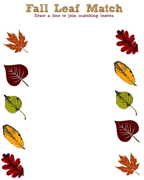 Fall Worksheets Printable