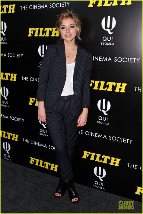 James McAvoy Imogen Poots Are A Blazer Duo At Filth Screening Photo Imogen Poots