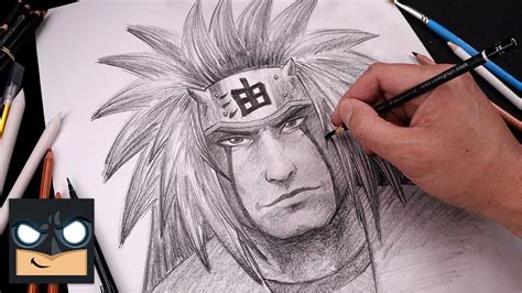 How To Draw Jiraiya Naruto Sketch Tutorial Step By Step