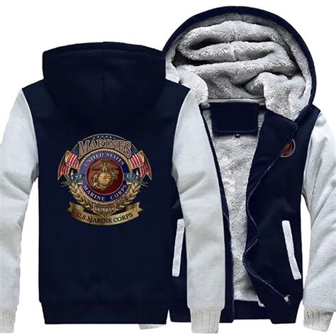 2018 Men Autumn Winter Jackets And Coats United States Marine Corps