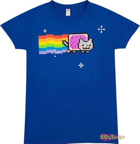 Ladies Nyan Cat Shirt Cartoon Shirts Nyan Cat Cartoon T Shirts