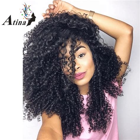 Mongolian Afro Kinky Curly Wig Full Lace Human Hair 250 Density Glueless Full Lace Wigs Remy