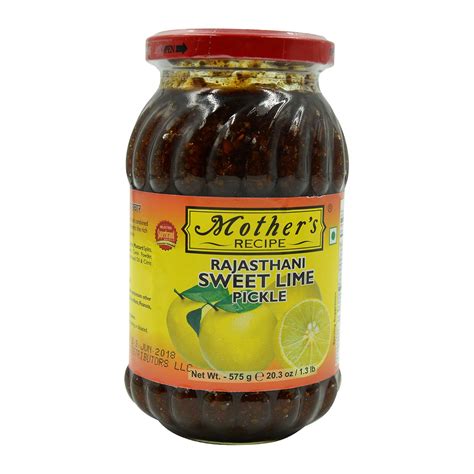 Homemade lime pickles, made with pickling lime or slaked lime, are worth the wait using this diy recipe. Mother's Recipe, Rajasthani Sweet Lime Pickle, 500 Grams ...