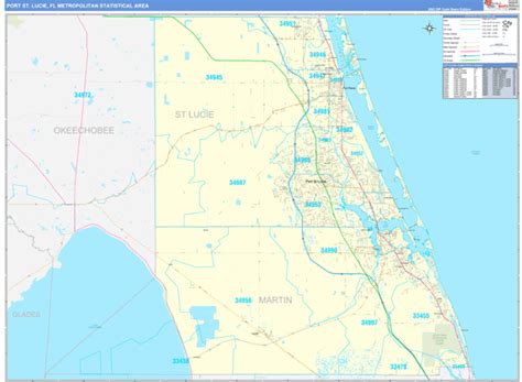 Maps Of Port St Lucie Metro Area Florida