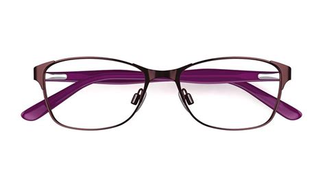 Specsavers Womens Glasses Sphene Purple Angular Metal Stainless
