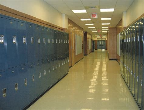 School University Storerooms Hallway Lockers Learn High School