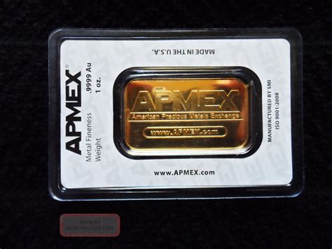 Apmex 1 0z 9999 Fine Gold Bar