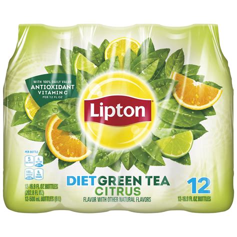 Buy Lipton Diet Green Tea Citrus Iced Tea 169 Oz 12 Pack Online At
