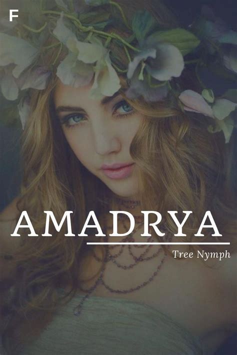 Amadrya Meaning Tree Nymph Greek Names Girl Names