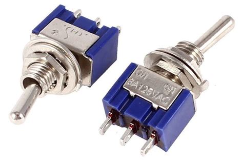 Pair Mts 102 Mini Toggle Switch Spdt Onon All Top Notch